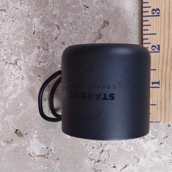 Starbucks 2017 Matte Black Espresso Cup Ornament - Picture 4 of 6
